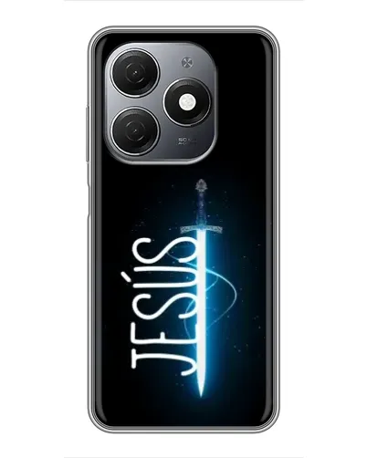 Чехол для TECNO Spark 20 с картинкой «Меч Духа Jesus»