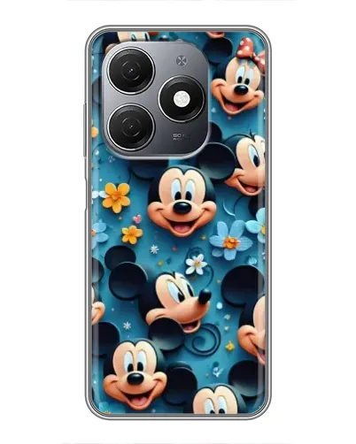 Чохол для TECNO Spark 20 з картинкою «Паттерн Міккі та Мінні»