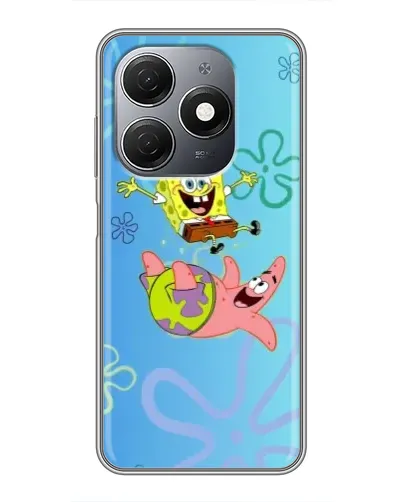 Чехол для TECNO Spark 20 с картинкой «Спанч Боб и Патрик»