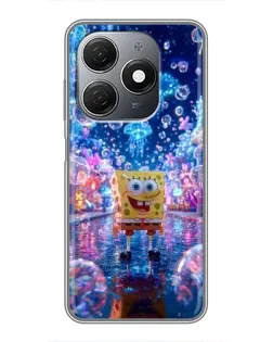 Чехол для TECNO Spark 20 с картинкой «Неоновый океан»