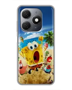 Чехол для TECNO Spark 20 с картинкой «Развлечения на пляже»