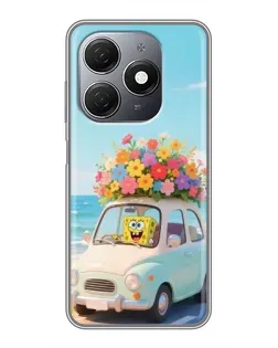Чехол для TECNO Spark 20 с картинкой «Автомобильное путешествие»