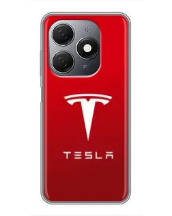 Чехол для TECNO Spark 20 с картинкой «Tesla Red Classic»