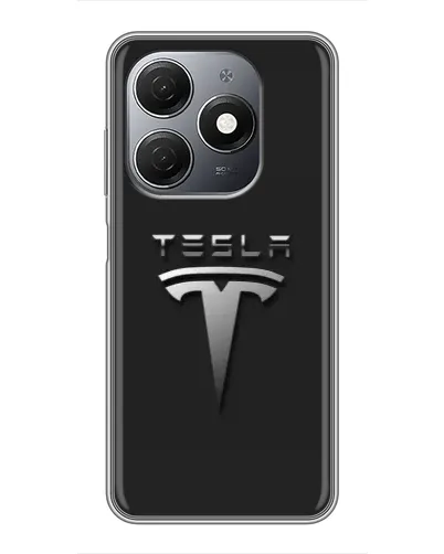 Чохол для TECNO Spark 20 з картинкою «Сталевий логотип Tesla» Чохол для TECNO Spark 20 з картинкою «Сталевий логотип Tesla»