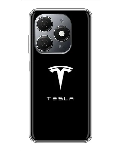 Чохол для TECNO Spark 20 з картинкою «Tesla White Logo» Чохол для TECNO Spark 20 з картинкою «Tesla White Logo»