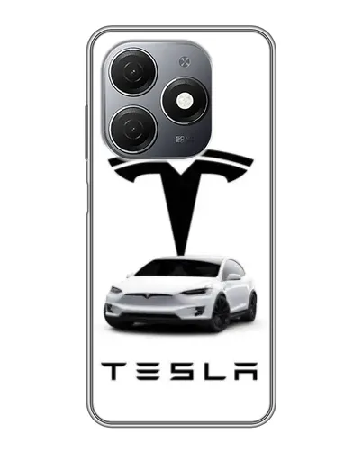 Чохол для TECNO Spark 20 з картинкою «Tesla White Style» Чохол для TECNO Spark 20 з картинкою «Tesla White Style»