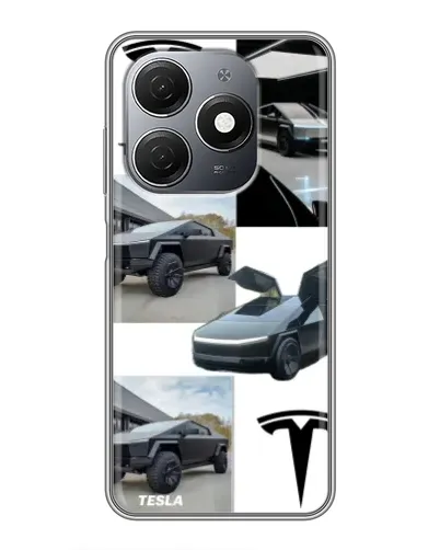 Чохол для TECNO Spark 20 з картинкою «Колаж Cybertruck Tesla» Чохол для TECNO Spark 20 з картинкою «Колаж Cybertruck Tesla»