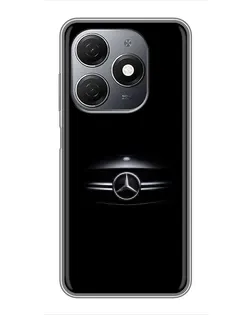 Чехол для TECNO Spark 20 с картинкой «Mercedes — абстрактные линии»