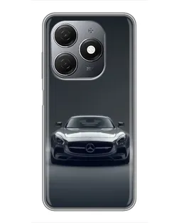 Чохол для TECNO Spark 20 з картинкою «Mercedes на чорному»