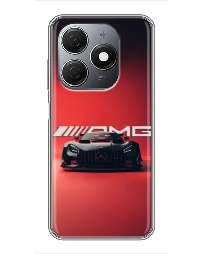 Чехол для TECNO Spark 20 с картинкой «Mercedes AMG — красная линия»