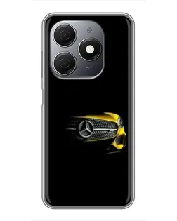 Чехол для TECNO Spark 20 с картинкой «Mercedes — ретро стиль»