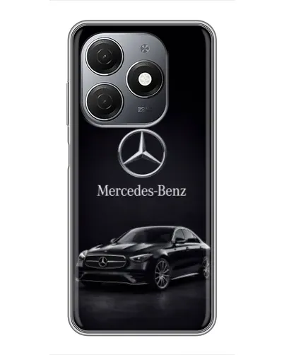 Чехол для TECNO Spark 20 с картинкой «Mercedes — решетка радиатора»