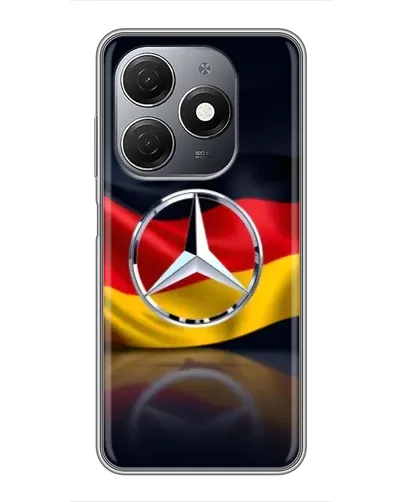 Чехол для TECNO Spark 20 с картинкой «Mercedes — флаг Германии»