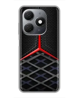 Чехол для TECNO Spark 20 с картинкой «Mercedes Carbon Grid»