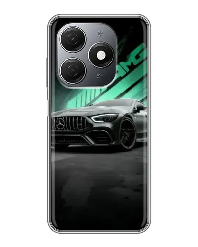 Чехол для TECNO Spark 20 с картинкой «Темный Mercedes AMG»