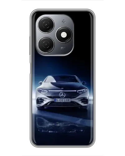 Чехол для TECNO Spark 20 с картинкой «Ночной Mercedes EQ»