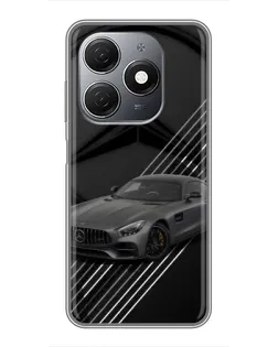 Чехол для TECNO Spark 20 с картинкой «Mercedes AMG — графика»