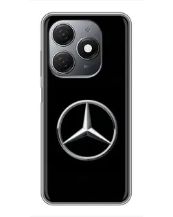 Чехол для TECNO Spark 20 с картинкой «Mercedes классический лого»