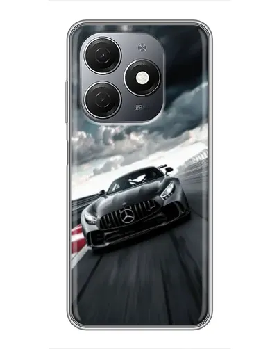 Чехол для TECNO Spark 20 с картинкой «Гоночный Mercedes AMG»