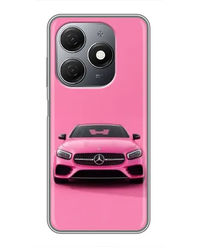 Чехол для TECNO Spark 20 с картинкой «Розовый Mercedes AMG»