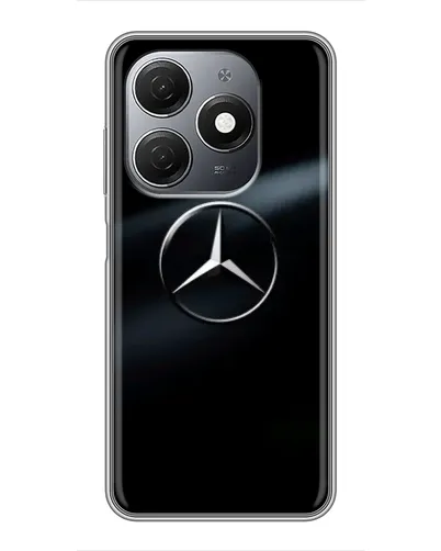 Чехол для TECNO Spark 20 с картинкой «Mercedes на металле»