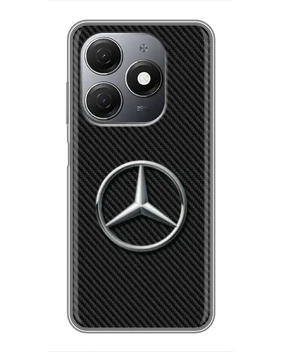 Чехол для TECNO Spark 20 с картинкой «Карбоновый Mercedes стиль»