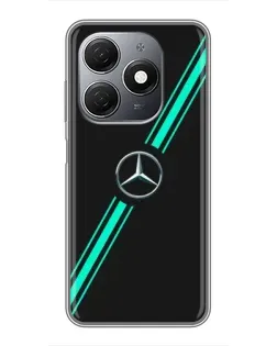 Чехол для TECNO Spark 20 с картинкой «Спортивные линии Mercedes» Чехол для TECNO Spark 20 с картинкой «Спортивные линии Mercedes»