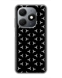 Чехол для TECNO Spark 20 с картинкой «Mercedes паттерн звезд» Чехол для TECNO Spark 20 с картинкой «Mercedes паттерн звезд»