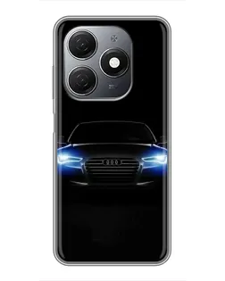 Чохол для TECNO Spark 20 з картинкою «Audi в неоні»