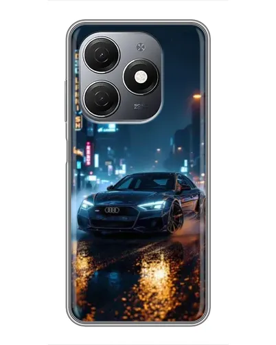 Чохол для TECNO Spark 20 з картинкою «Нічне місто та Audi» Чохол для TECNO Spark 20 з картинкою «Нічне місто та Audi»