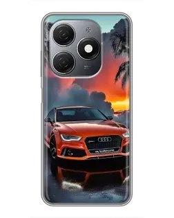 Чохол для TECNO Spark 20 з картинкою «Audi — захід сонця»
