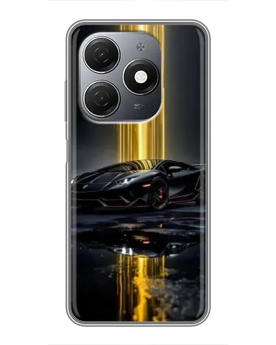 Чехол для TECNO Spark 20 с картинкой «Ночной Lamborghini драйв»