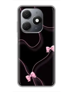 Чехол для TECNO Spark 20 с картинкой «Розовые ленты»