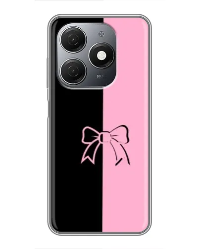 Чехол для TECNO Spark 20 с картинкой «Половинки банта»