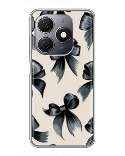 Чехол для TECNO Spark 20 с картинкой «Банты Coquette»