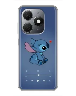 Чехол для TECNO Spark 20 с картинкой «Музыкальный Stitch»