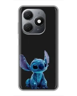 Чохол для TECNO Spark 20 з картинкою «Стіч на чорному»
