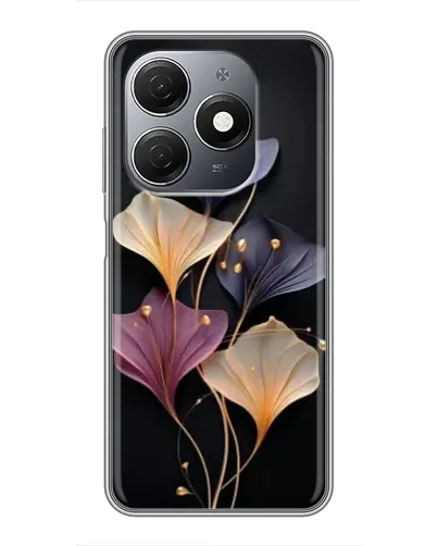 Чехол для TECNO Spark 20 с картинкой «Лиловые цветы грации»