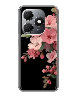 Чехол для TECNO Spark 20 с картинкой «Розовая ветка сакуры»