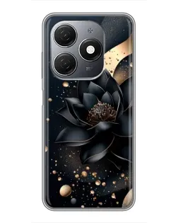 Чехол для TECNO Spark 20 с картинкой «Черный лотос»
