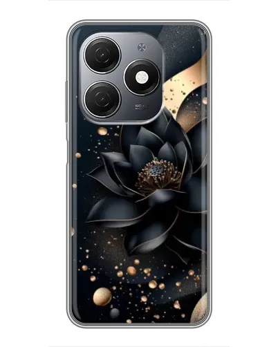 Чехол для TECNO Spark 20 с картинкой «Черный лотос»