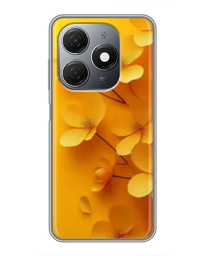 Чехол для TECNO Spark 20 с картинкой «Золотые лепестки»