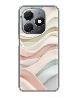 Чохол для TECNO Spark 20 з картинкою «Пастельні ніжні хвилі»