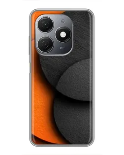 Чохол для TECNO Spark 20 з картинкою «Геометрія помаранчевих кіл»