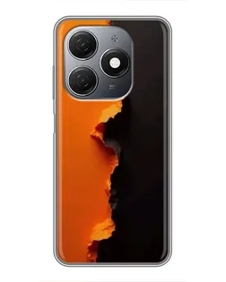 Чохол для TECNO Spark 20 з картинкою «Помаранчевий розлом»