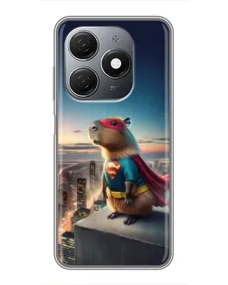 Чехол для TECNO Spark 20 с картинкой «Капи-мен супергерой»