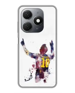 Чехол для TECNO Spark 20 с картинкой «Messi Barca»