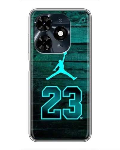 Чохол для TECNO Spark 20c з картинкою «Jordan Cyan 23»