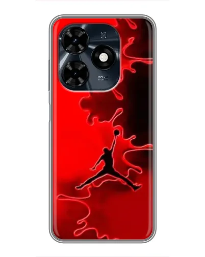 Чохол для TECNO Spark 20c з картинкою «Jordan Red Smoke»