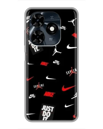 Чохол для TECNO Spark 20c з картинкою «Nike Mix Pattern»